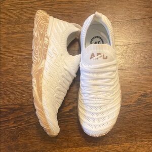 APL White and Brown Athletic Shoes